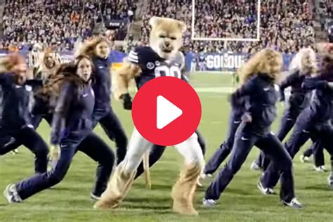 From the sidelines to the spotlight: BYU mascot's showstopping dance routine